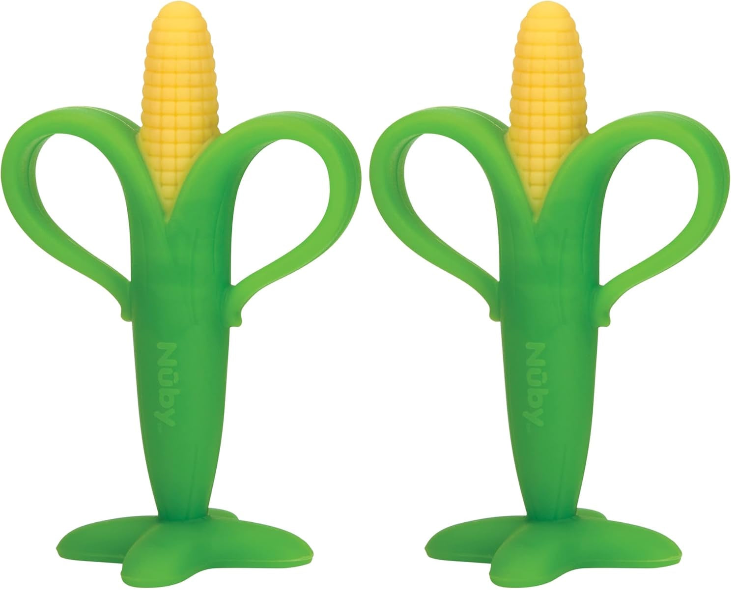 Nuby - Aide à la dentition en épi de maïs - 3M+, Multicolore