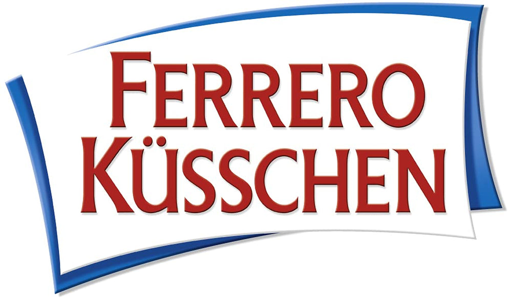 Ferrero Küsschen White Crispy - Cadeau de Saint-Valentin pour elle et lui - Noisettes grillées croustillantes à la crème légère avec éclats croustillants, enrobées de chocolat blanc, 1 paquet de 20 pralines individuelles