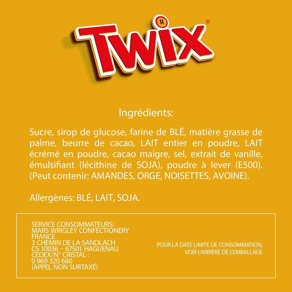 Barres de chocolat blanc Twix | Caramel, Biscuits, Chocolat Blanc | Paquet multiple de chocolat | 5 barres (5 x 46g) (Pack de 5)