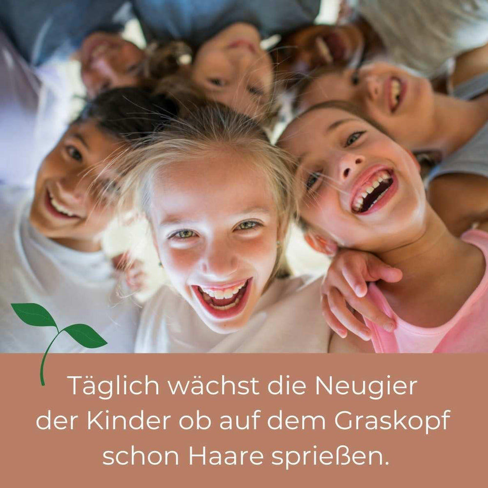 Bada Bing Graskopf 4er Set incl. Wasserbehälter Waldtiere DIY Tiere – Rasenkopf Tierkopf mit Rasensamen – Experiment für Kinder – Spaß mit Lerneffekt – Geschenk Mitbringsel Kindergeburtstag Mitgebsel