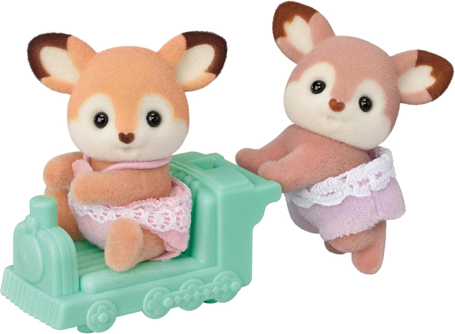 Sylvanian Families 5800 Jumeaux cerfs, ensemble de figurines d'animaux, figurines d'animaux de la forêt, jouet pour 3 ans et plus