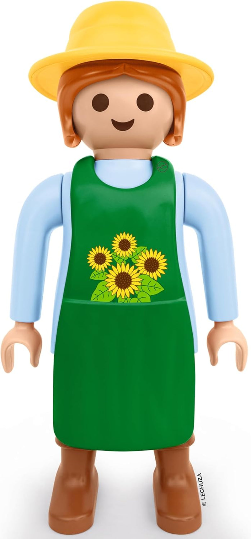 LECHUZA Jardinier 2021 - Tournesol (62,5 cm), Vert/Bleu Clair