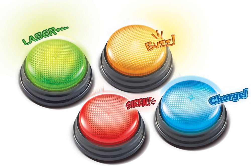 Learning Resources Light & Sound Buzzer jeux éducatifs à partir de 3 ans Jouet de questions pour enfants avec 4 sons différents pour les soirées de jeux et les salles de classe Jouets Bebe Naty Shop