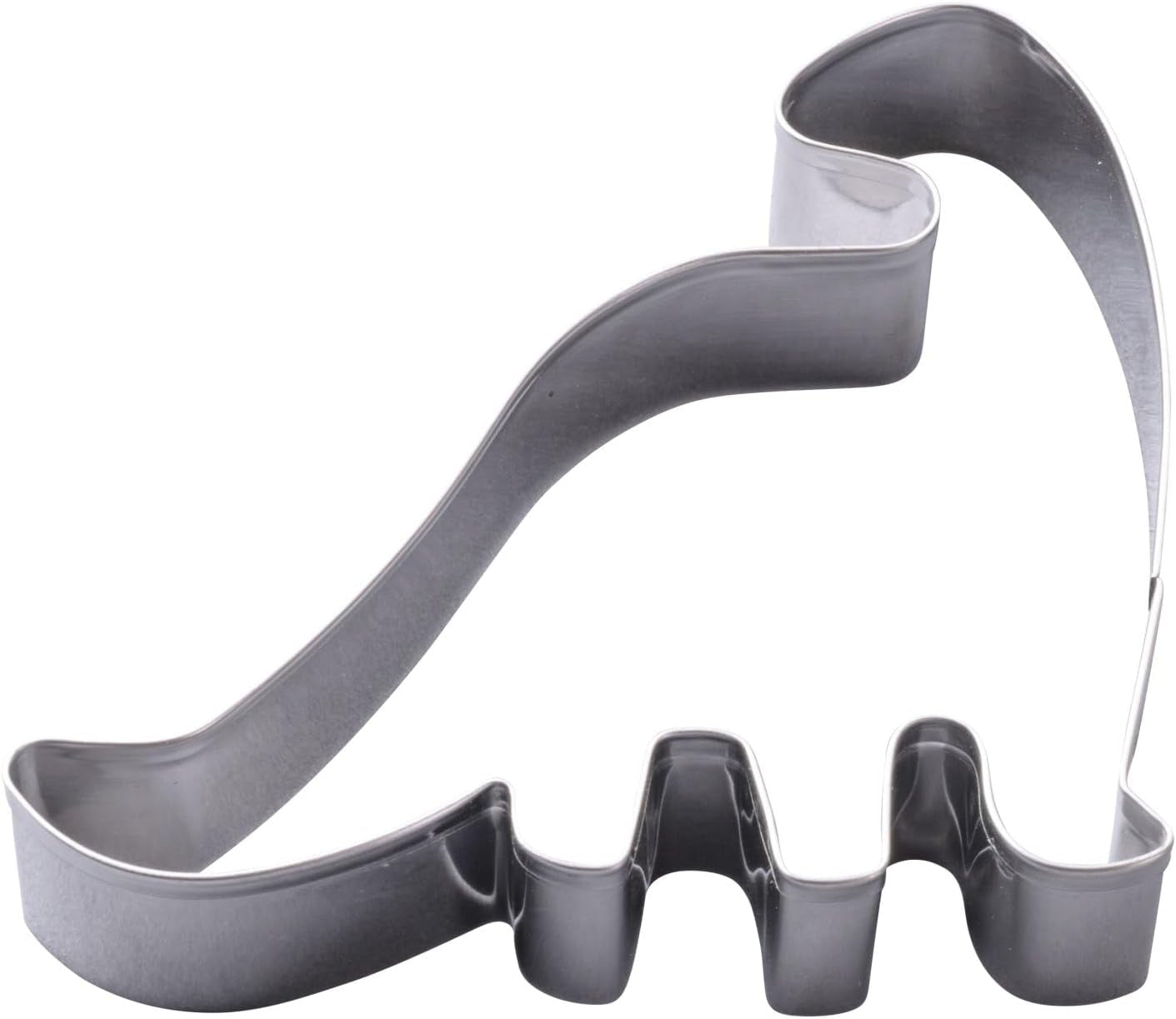 Zenker Lot de 4 emporte-pièces en forme de dinosaure en acier inoxydable – Parfait pour les séances de pâtisserie créatives avec les enfants, passe au lave-vaisselle, design dinosaure moderne, argent