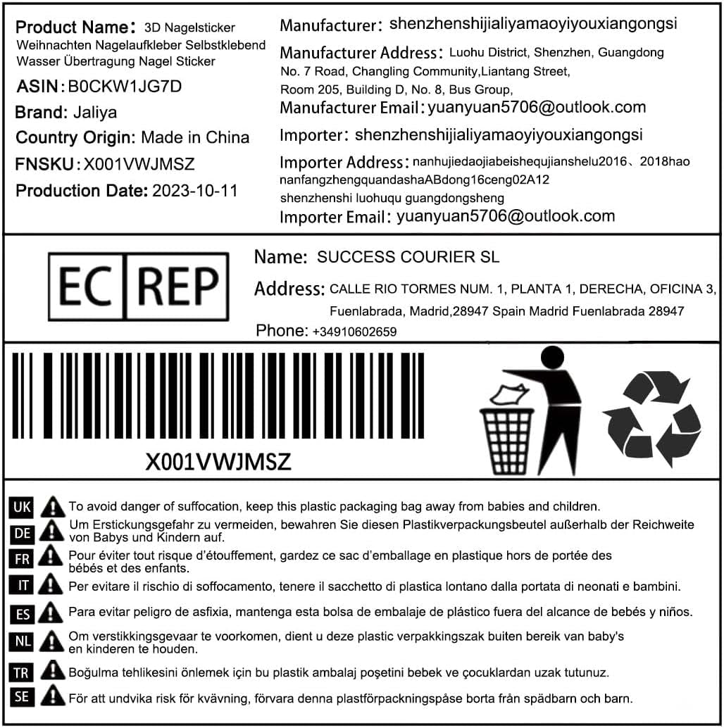 Autocollants pour ongles de Noël 3D auto-adhésifs à transfert d'eau, arbre de Noël, flocon de neige, élan, pingouin, nail art de Noël, dessins d'ongles d'hiver, autocollants de Noël, accessoires pour ongles