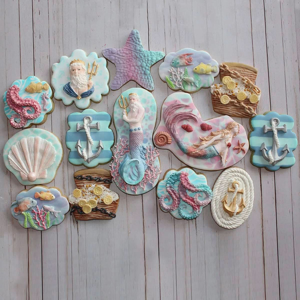 Katy Sue, Moule en silicone décor marin - Pétoncle de cuisine Naty Shop