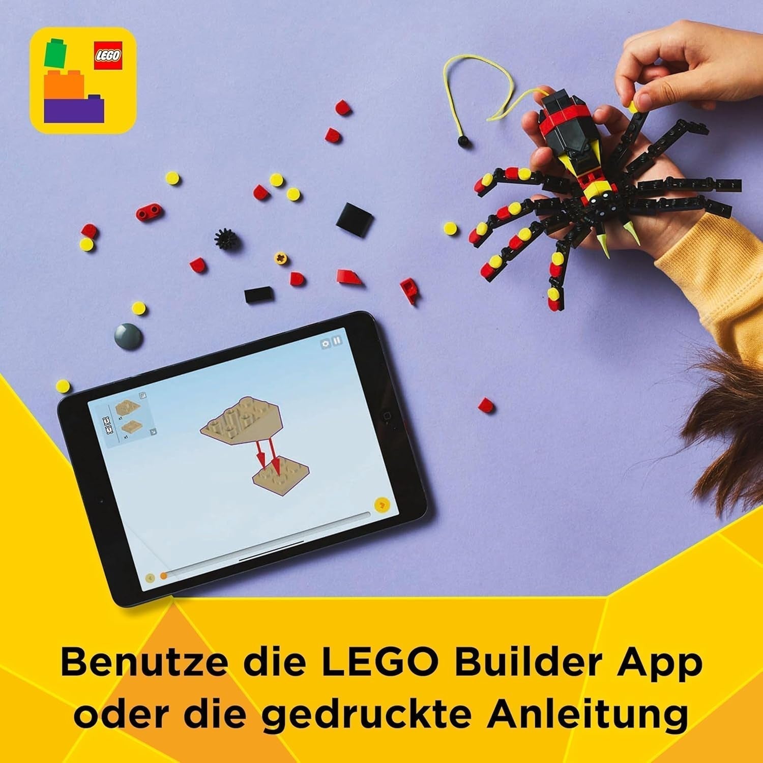 LEGO Creator 3In1 Animaux sauvages : Araignée surprise - jouet à transformer en scorpion ou serpent - jeu de construction avec 3 modèles - cadeau pour garçons et filles à partir de 7 ans 31159 Jeux de construction Besuche den LEGO-Store