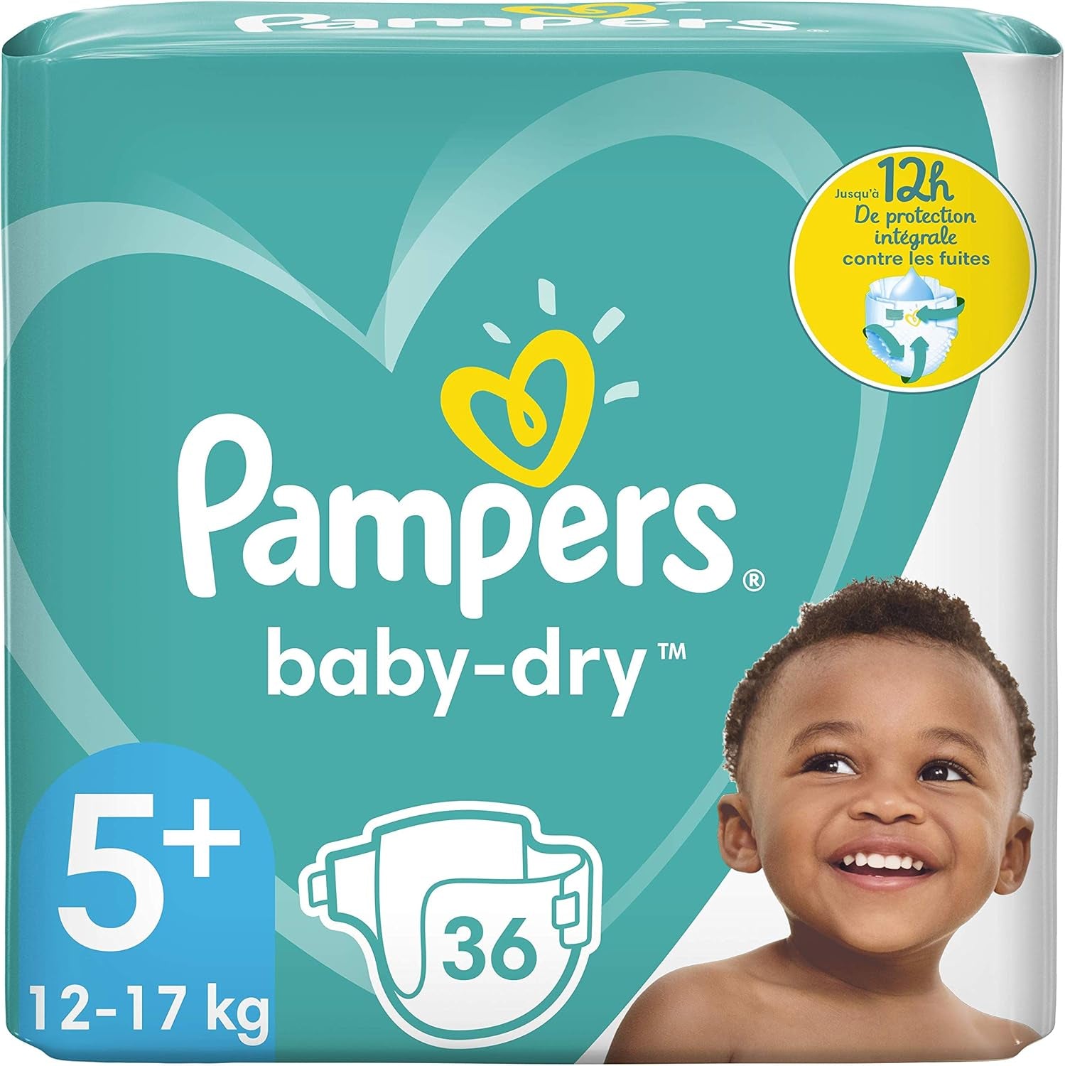 Couches Pampers 81657566 Pantalon Baby-Dry, blanc