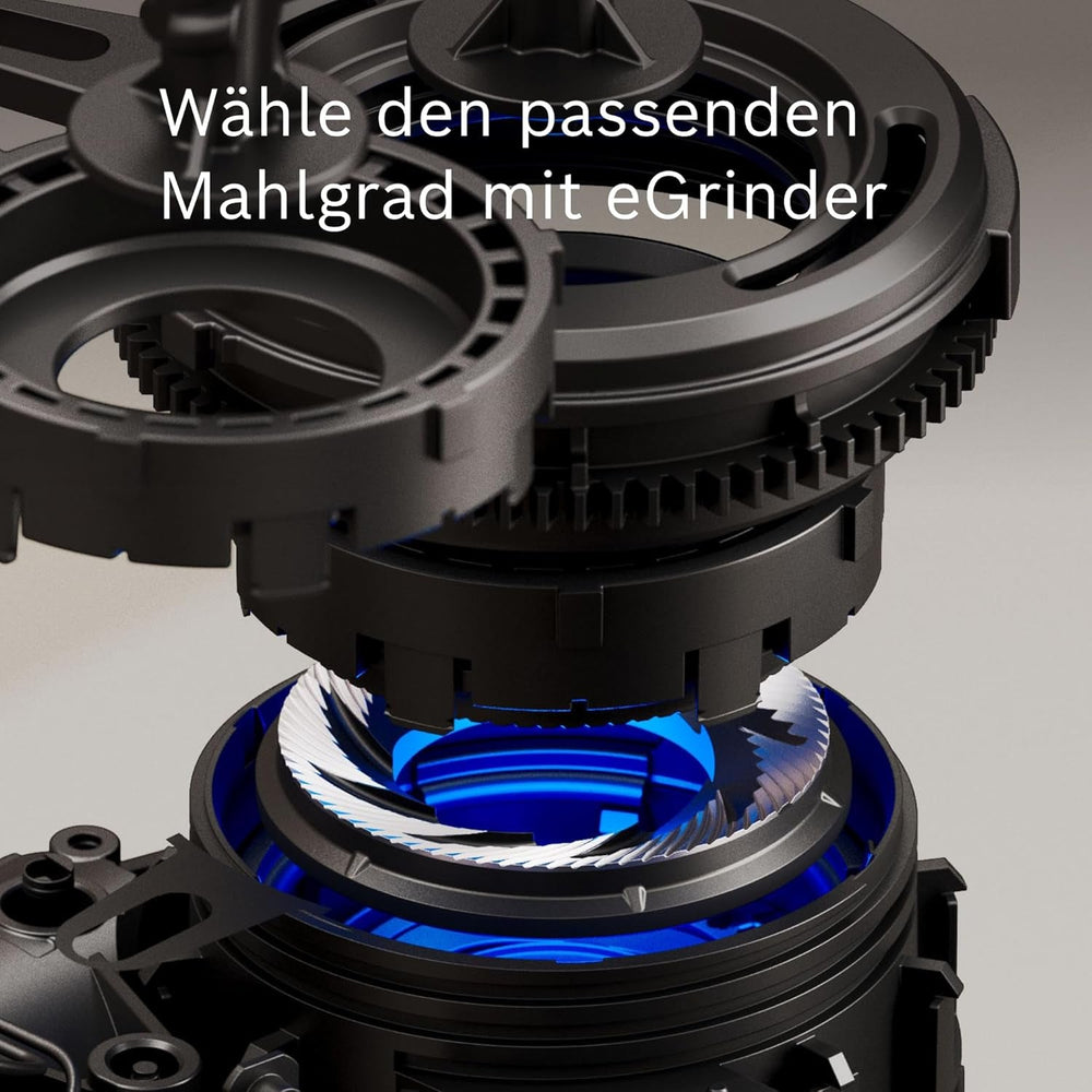 SIEMENS EQ900 TQ905D03 machine à expresso entièrement automatique, contrôle par application, écran tactile complet, mode barista, réduction du bruit, jusqu'à 10 profils, broyeur premium, nettoyage vapeur automatique, 1500 W, acier inoxydable