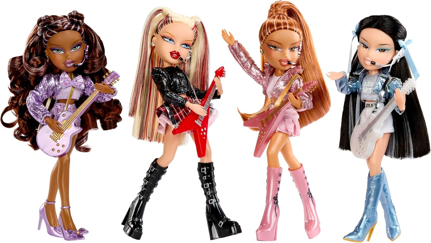 BRATZ Pop Starz Sasha – Poupée mannequin avec porte-clés, tenue et accessoires musicaux à collectionner