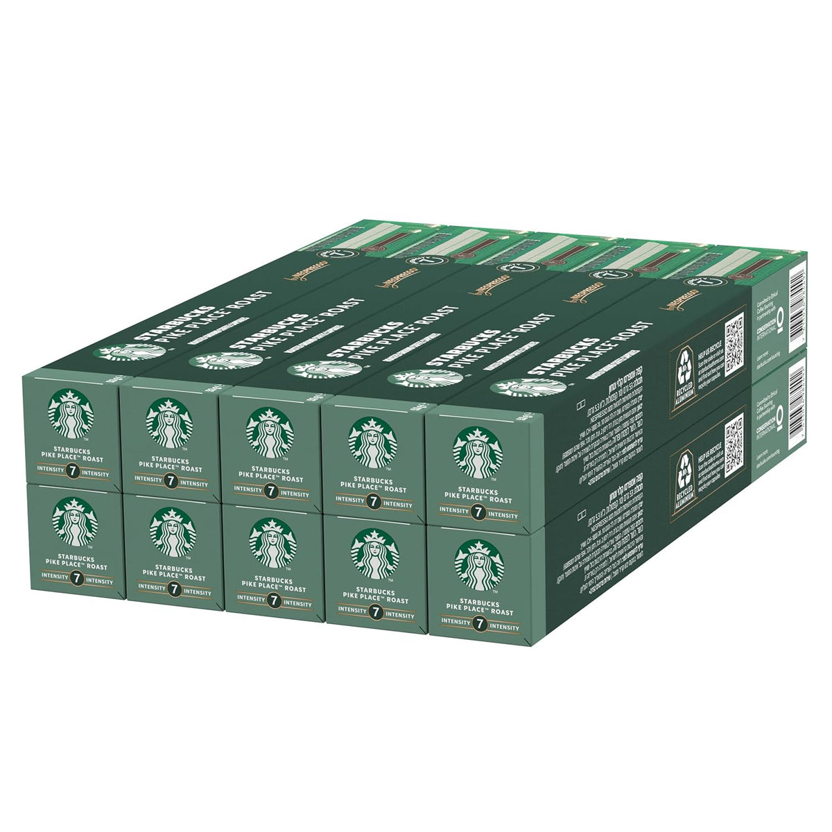 STARBUCKS Pike Place Roast de Nespresso, Mittlere Röstung, Kaffeekapseln 10 x 10 (100 Kapseln)