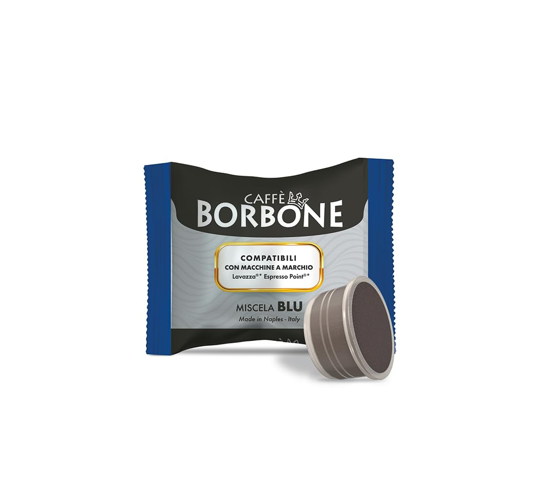 Caffè Borbone Blue Kaffeemischung - 100 Kapseln - Compatible avec Kaffeemaschinen der Marke Lavazza®* Espresso Point®*