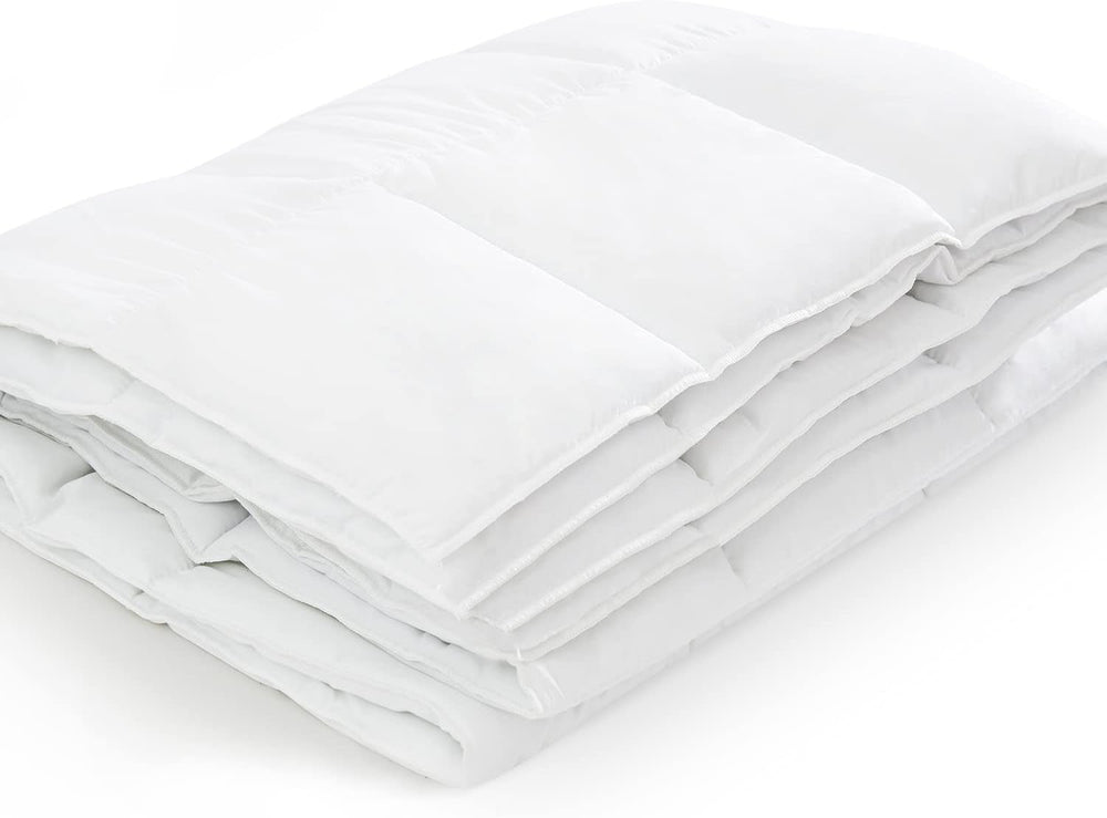 Couette 135X200 Cm Couette toutes saisons Oekotex 100 microfibre lavable Couette blanche Couettes et couettes Naty Shop