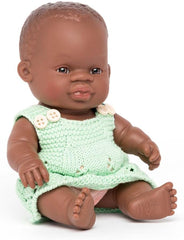 Miniland Babypuppe afrikanisches Mädchen 21cm-31144