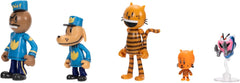 Ensemble multipack de figurines d'action Dog Man Movie de Jakks Pacific, comprenant des figurines mobiles de 6 cm - des jouets inspirés du film Lil Petey, Petey, Chief et Flippy ! Figurines Naty Shop