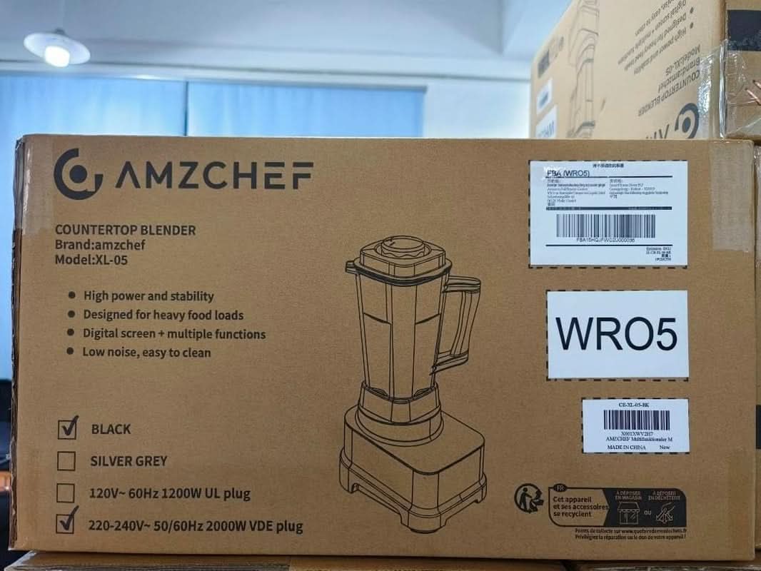 Blender AMZCHEF, 8 menus intelligents et 10 vitesses, écran tactile LCD Cuisine Naty Shop