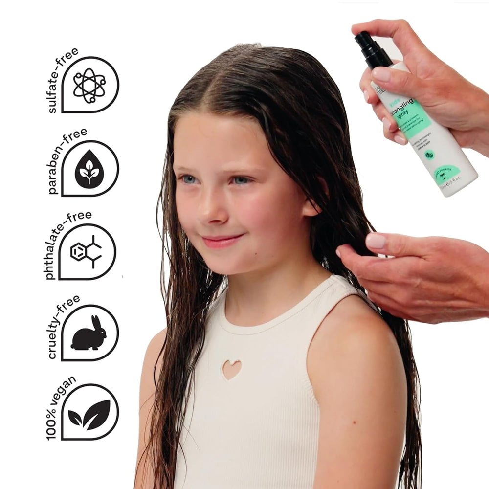 Spray démêlant pour enfants Tangle Teezer - Sans nœuds, sans larmes - Parfum frais d'agrumes - Végétalien et sans cruauté envers les animaux - Démêlage doux et rapide Produits démêlants Naty Shop