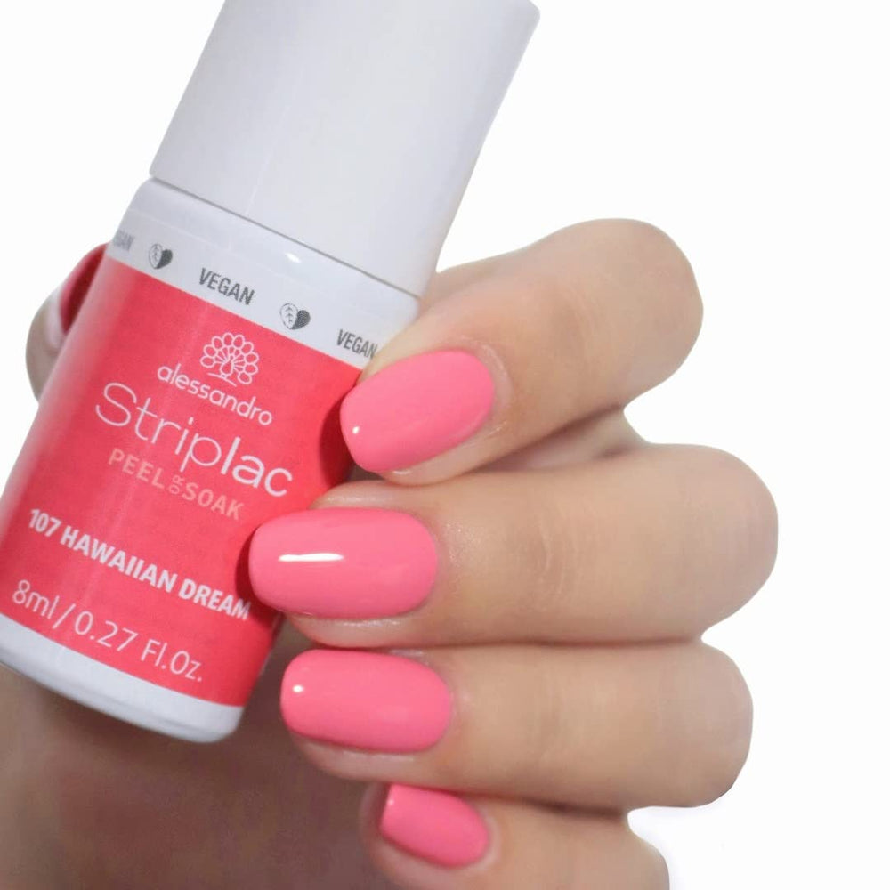 Vernis à ongles UV Alessandro Striplac Hawaiian Dream – Délicat et longue durée – S'enlève facilement grâce à la technologie Peel-Off Removal – Vegan et cruelty-free – 8 ml