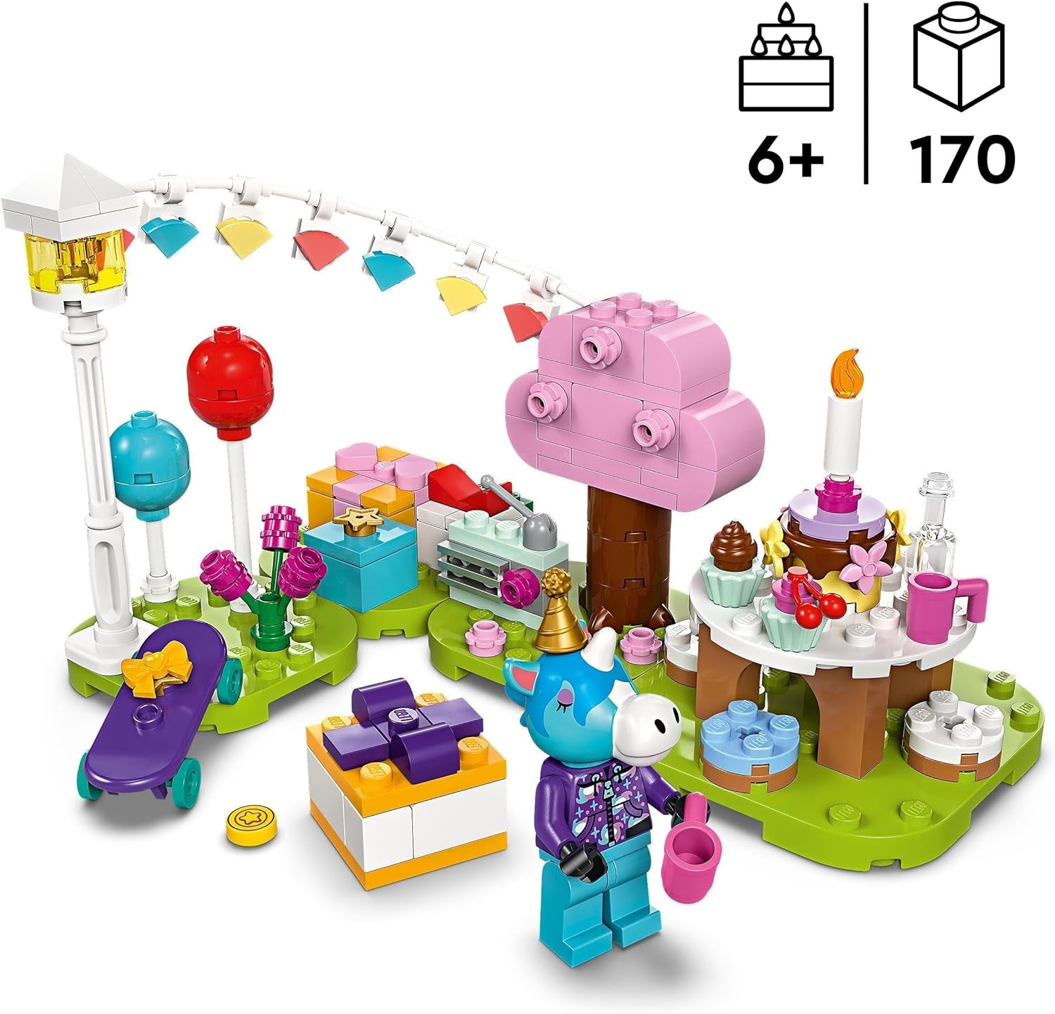 LEGO Animal Crossing Jimmy's Birthday Party Jouet créatif pour enfants Jeu vidéo Cheval Animal Set Cadeau pour filles et garçons de 6 ans 77046 Jeux de construction Besuche den LEGO-Store