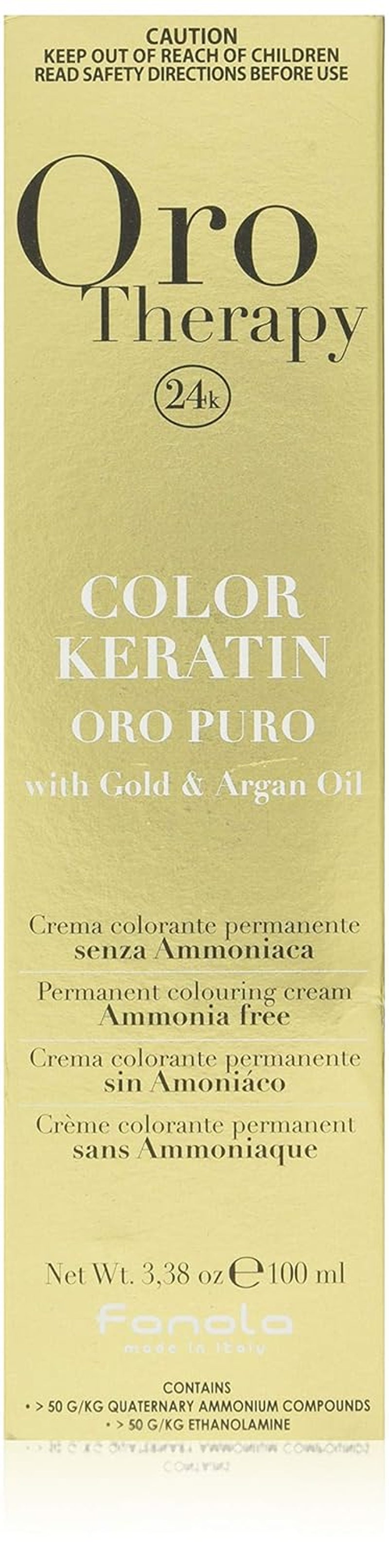 Fanola Oro Therapy Color Keratin 5.0 100ml Teinture capillaire Naty Shop 10.13 Blond Platine Beige Extra