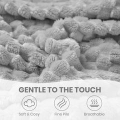 Good Nite Couverture Confort Couverture Moelleuse 150 X 200 cm Couvre-lit en Microfibre Douce Couverture de Canapé Couverture Confort Couverture Polaire Chaude pour Canapé et Lit Chambre Bureau Gris Good Nite Lits et Couvertures