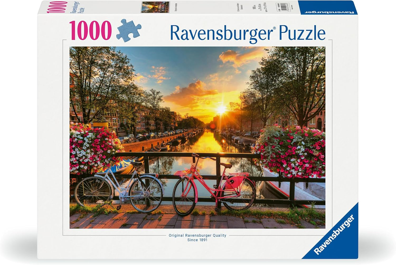 Ravensburger Puzzle 12000662 1000 pièces Vélos à Amsterdam - Puzzle coloré pour adultes et enfants dans la qualité Ravensburger éprouvée Puzzle Naty Shop