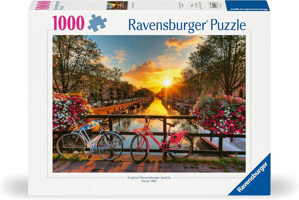 Ravensburger Puzzle 12000662 1000 pièces Vélos à Amsterdam - Puzzle coloré pour adultes et enfants dans la qualité Ravensburger éprouvée Puzzle Naty Shop