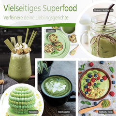 Uniqo Thé Matcha en poudre 200 g dans un emballage écologique rechargeable