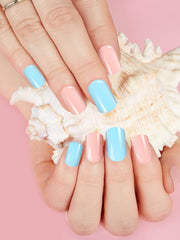 EBANKU 576 pièces ongles courts à presser avec colle à ongles, 12 couleurs d'ongles artificiels courts mats, 8 ongles artificiels courts brillants, 4 ongles artificiels à paillettes