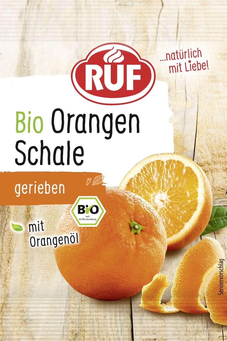 Zeste de citron bio RUF Arome Naty Shop Zeste d'orange 5 grammes