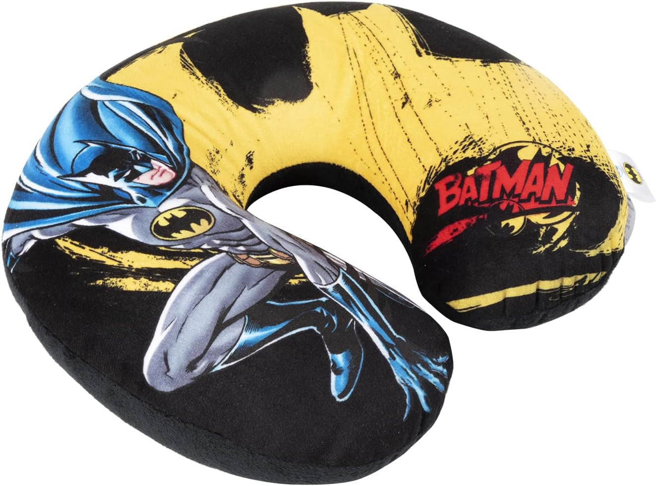 DC Comics Coussin de voyage doux Batman pour voiture - Sécurité enfant - Confort super-héros Bat Man, Cuscino Da Viaggio Auto, bleu clair, taille unique - Naty Shop