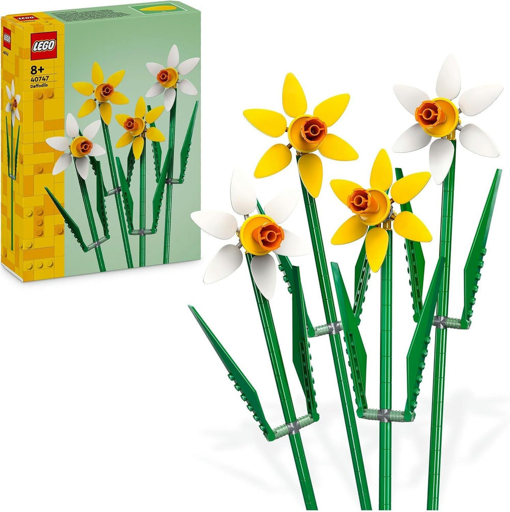 Jonquilles LEGO Botanicals - Cadeaux de Pâques pour filles et garçons - Fleurs artificielles pour enfants - Bouquet de fleurs comme décoration de chambre ou de bureau - Cadeau pour femme - 40747 Jeux de construction Besuche den LEGO-Store Single