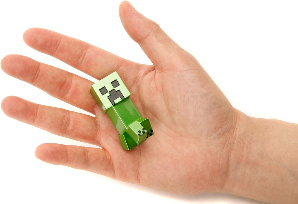 Jada Toys Ensemble de figurines Minecraft (4 pièces) en métal - Figurines à collectionner Minecraft Caves & Cliffs (Steve, Alex, Creeper et Warden) pour les joueurs et les collectionneurs 8+ 6 cm chacune Figurines Naty Shop