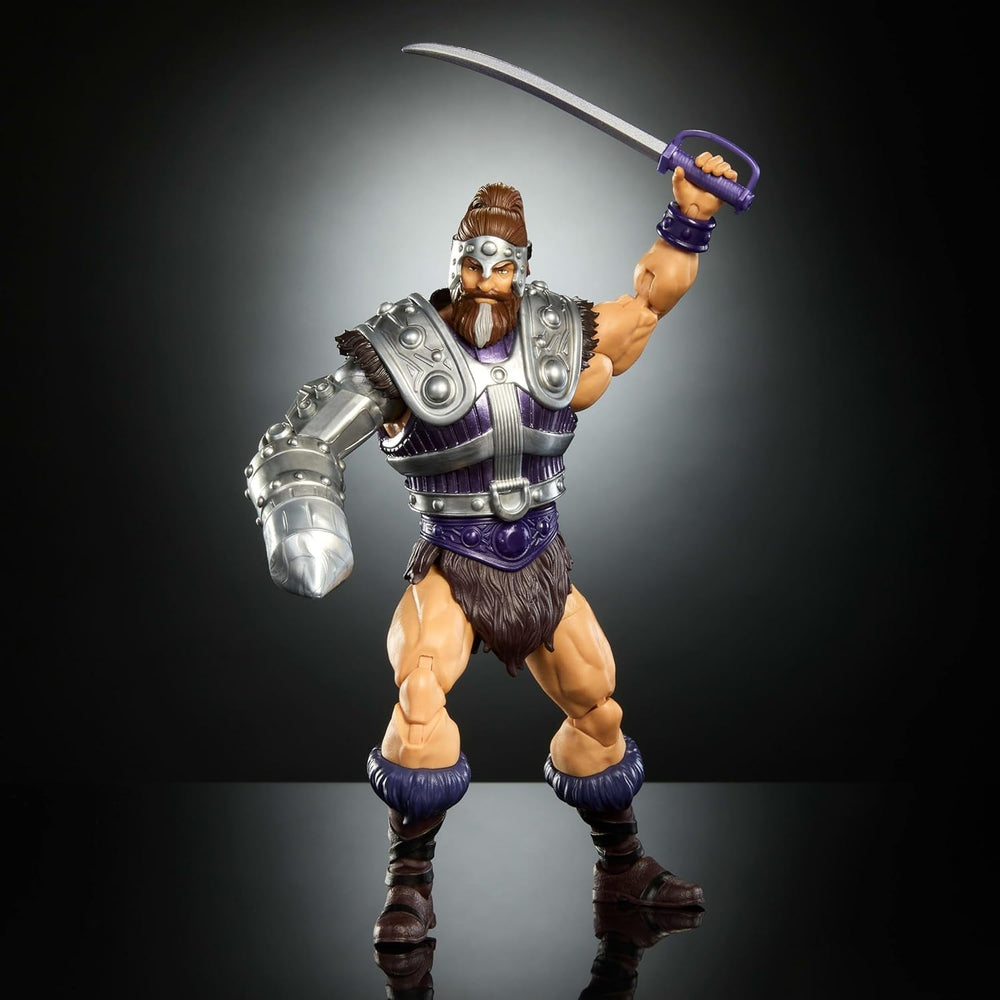 Figurine d'action Masterverse des Maîtres de l'Univers Env. 18 cm, New Eternia Fisto, MOTU Toy Hero With Iron Fist, 30 points de mouvement, JBP76, [Multicolore] Figurines Naty Shop