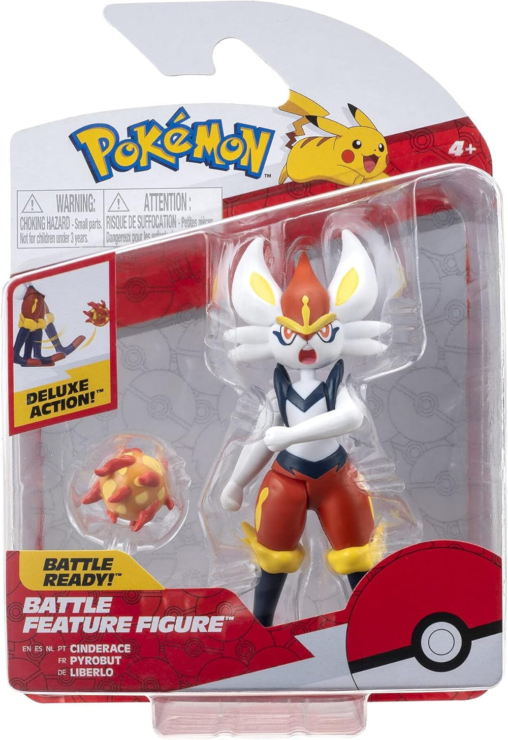 Pokémon PKW0164 - Figurine Battle Feature - Figurine mobile officielle Liberlo 11,5 cm Figurines Naty Shop