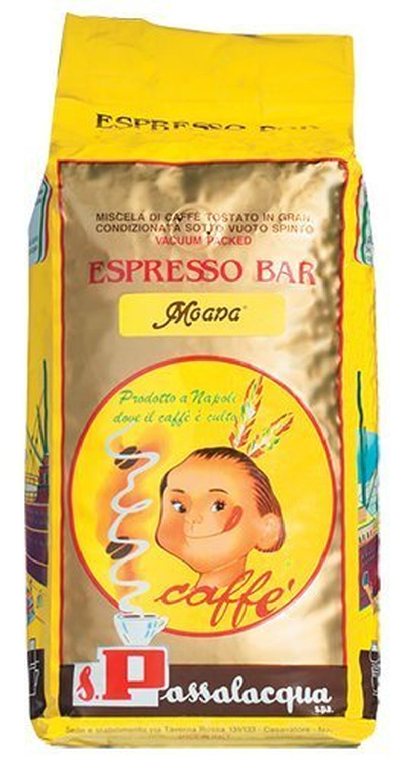 CAFÉ PASSALACQUA MOANA - ESPRESSO - 1 kg PAQUET DE CAFÉ EN GRAINS