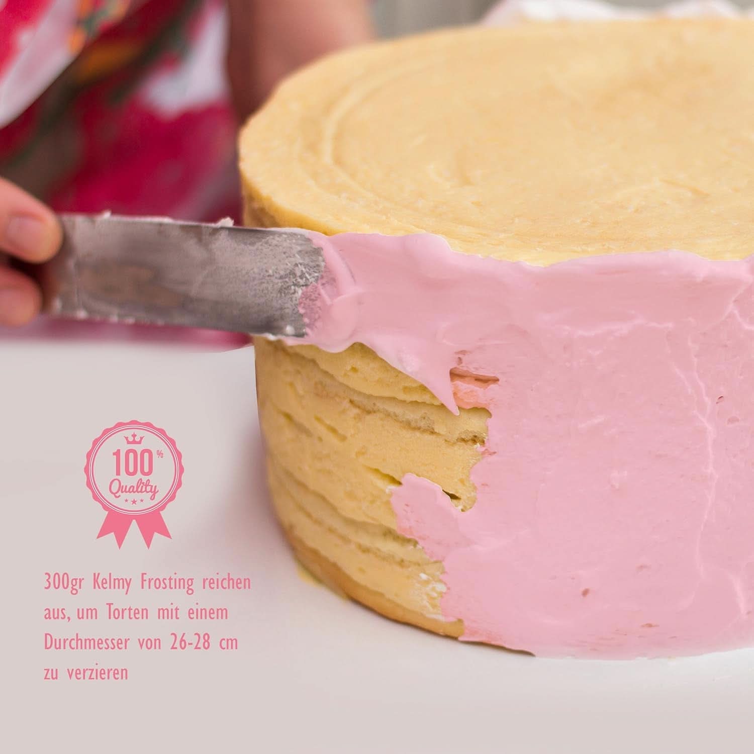 Poudre de glaçage fraises Kelmy, 300 grammes Naty Shop Glazes and Decor