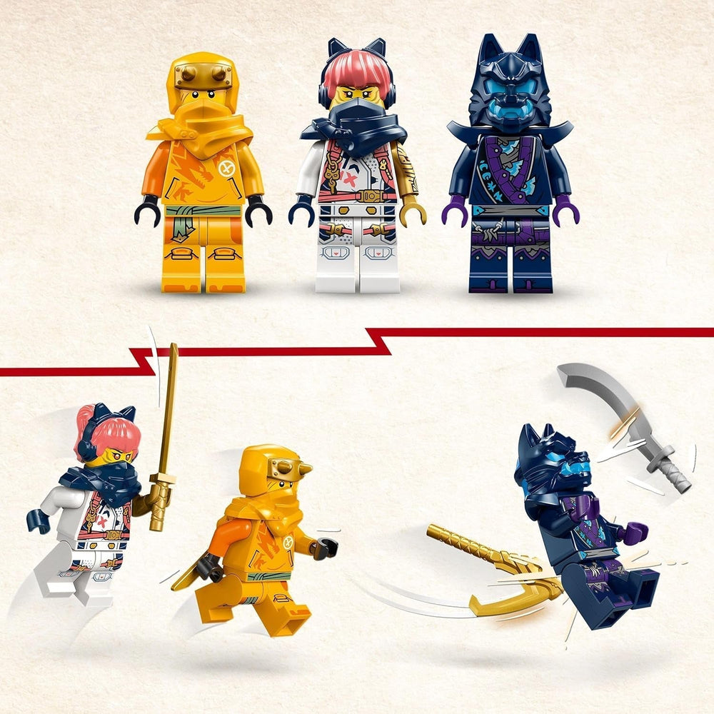 LEGO NINJAGO Riyu le bébé dragon jouet dragon avec 3 mini figurines jouet ninja à construire pour garçons et filles de 6 ans cadeau plein d'action pour les enfants 71810 ensembles de construction Besuche den LEGO-Store