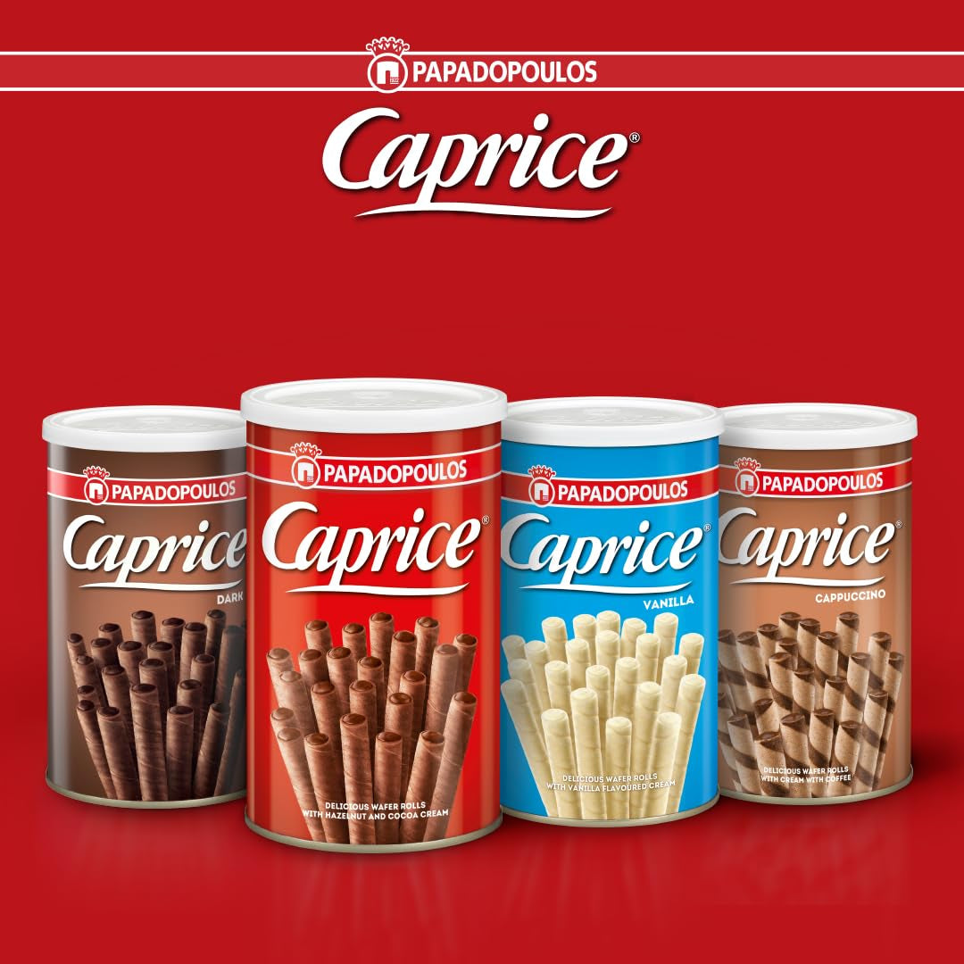 PAPADOPOULOU CAPRICE gaufrette à la crème de cacao et noisettes 400G