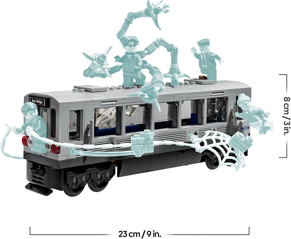 LEGO ǀ Marvel Spider-Man vs. Doc Ock: Showdown in der U-Bahn - Kreatives Spielzeug mit Superhelden Minifiguren - Spielzeug Zugmodell - Kinder Geschenk für Jungen und Mädchen ab 9 Jahren - 76321