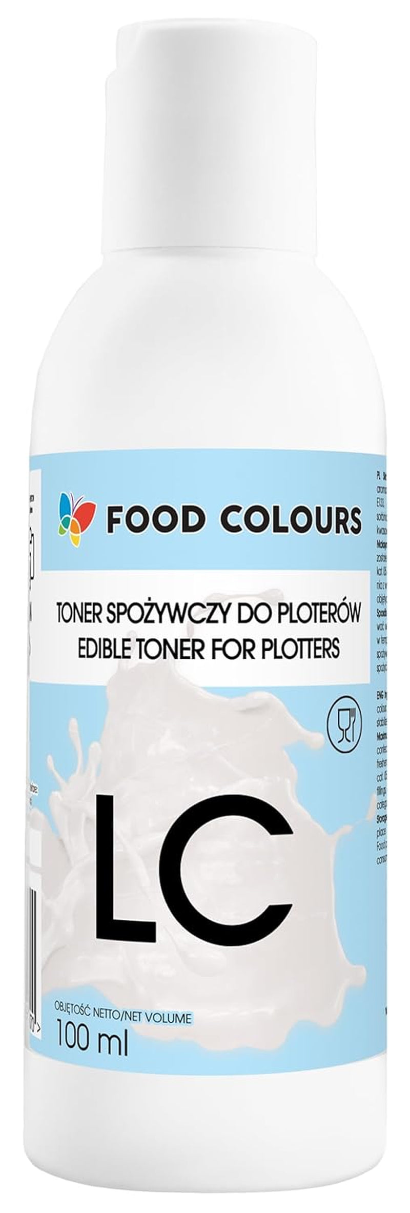Set de colorants alimentaires avec encres comestibles pour traceurs 6 x 100 ml | Cyan clair | Cyan | Magenta clair | | Magenta | Jaune | Noir | Impression comestible, impression sur papier gaufré, garniture de gâteau décorative