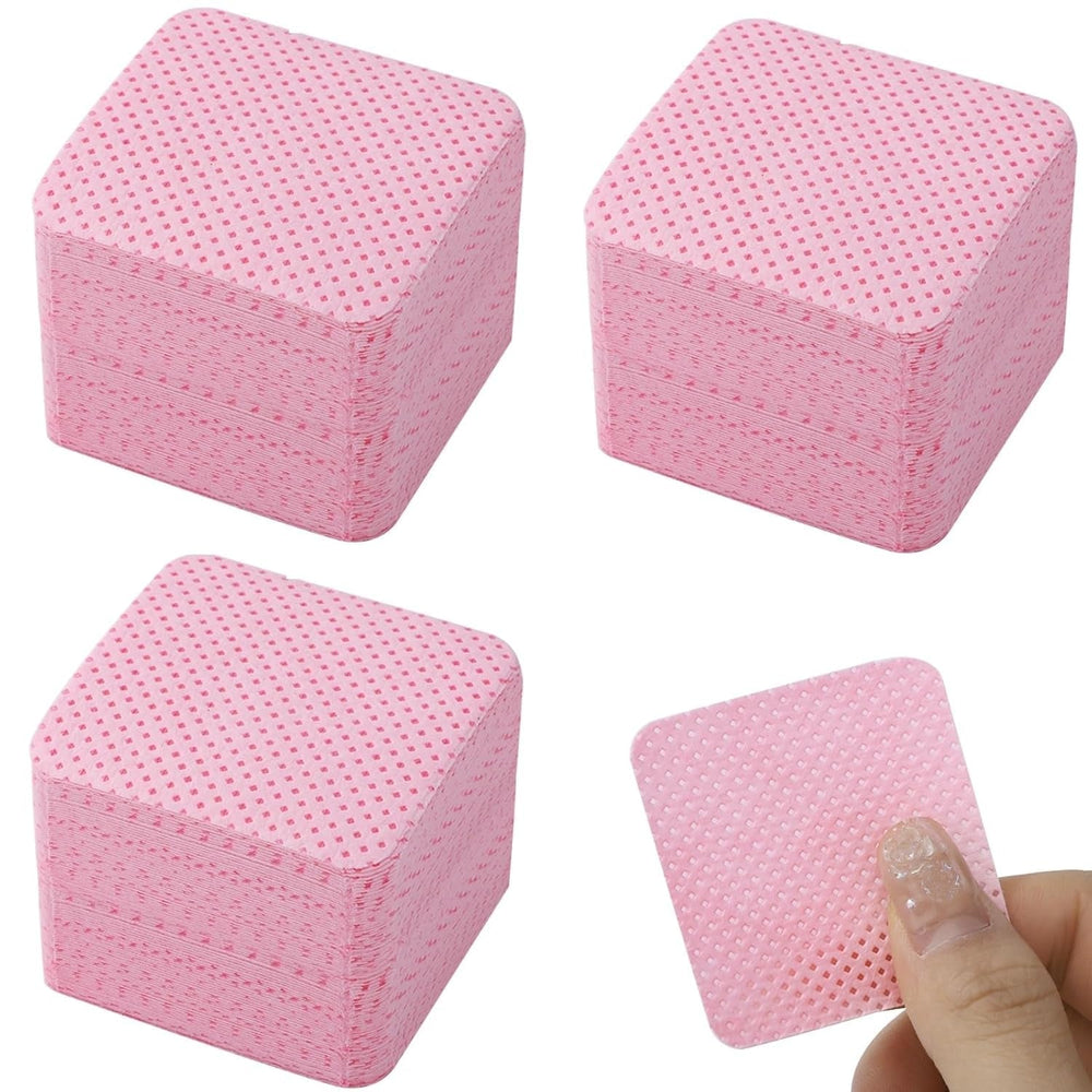 300 pcs Nagellackentferner Pads, Fusselfreie Nägel Wattepads Für Nägel Nagellackentferner Lint Free Nail Wipes Cleaner Gelnägel - Rose
