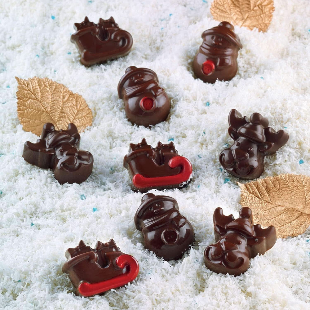 Silikomart 199194, pour Pralines au Chocolat, motif Hiver Cuisine Naty Shop