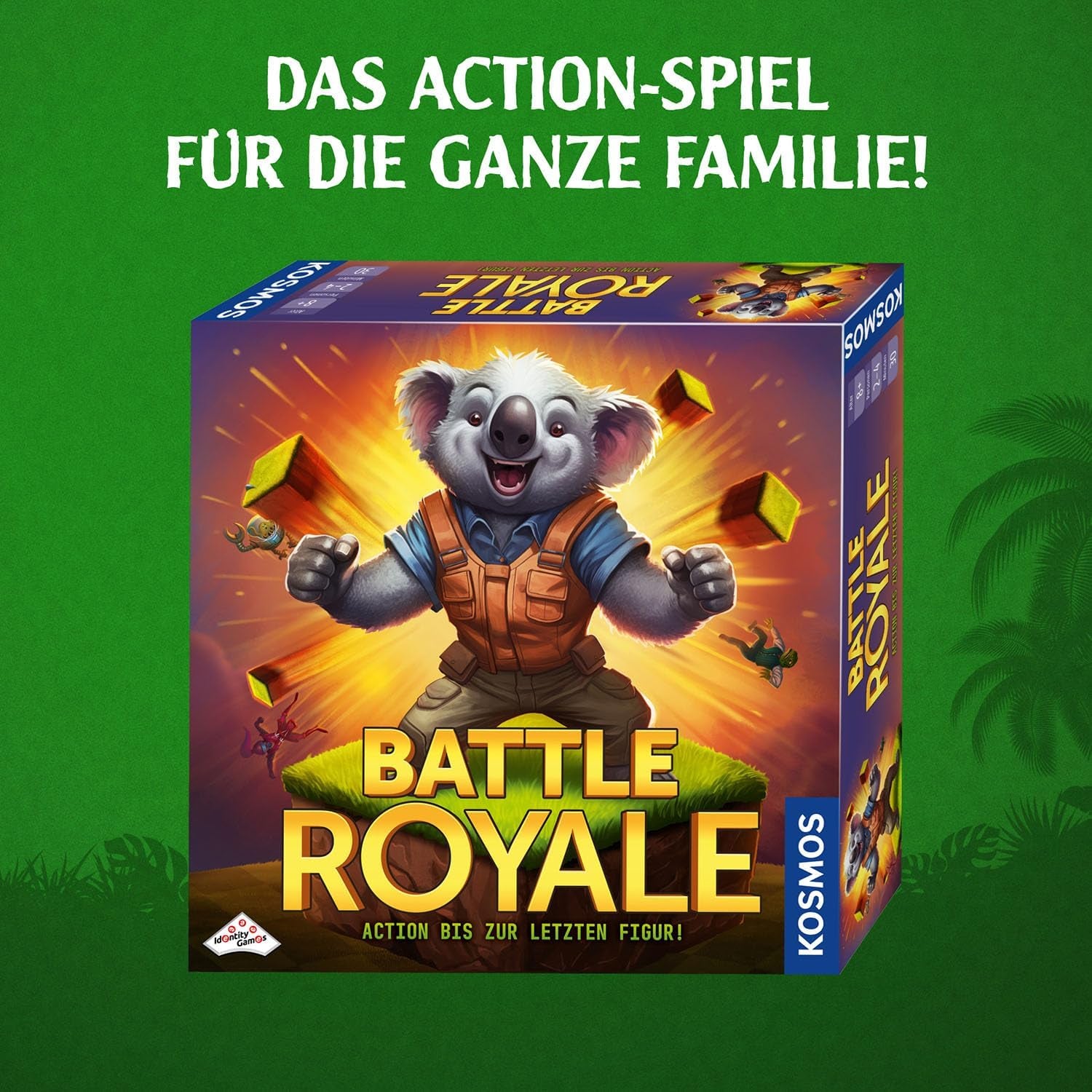 Kosmos 684037 Battle Royale, Action jusqu'à la dernière figurine ! Jeu familial pour 2 à 4 joueurs âgés de 8 ans et plus avec des éléments d'action spéciaux.