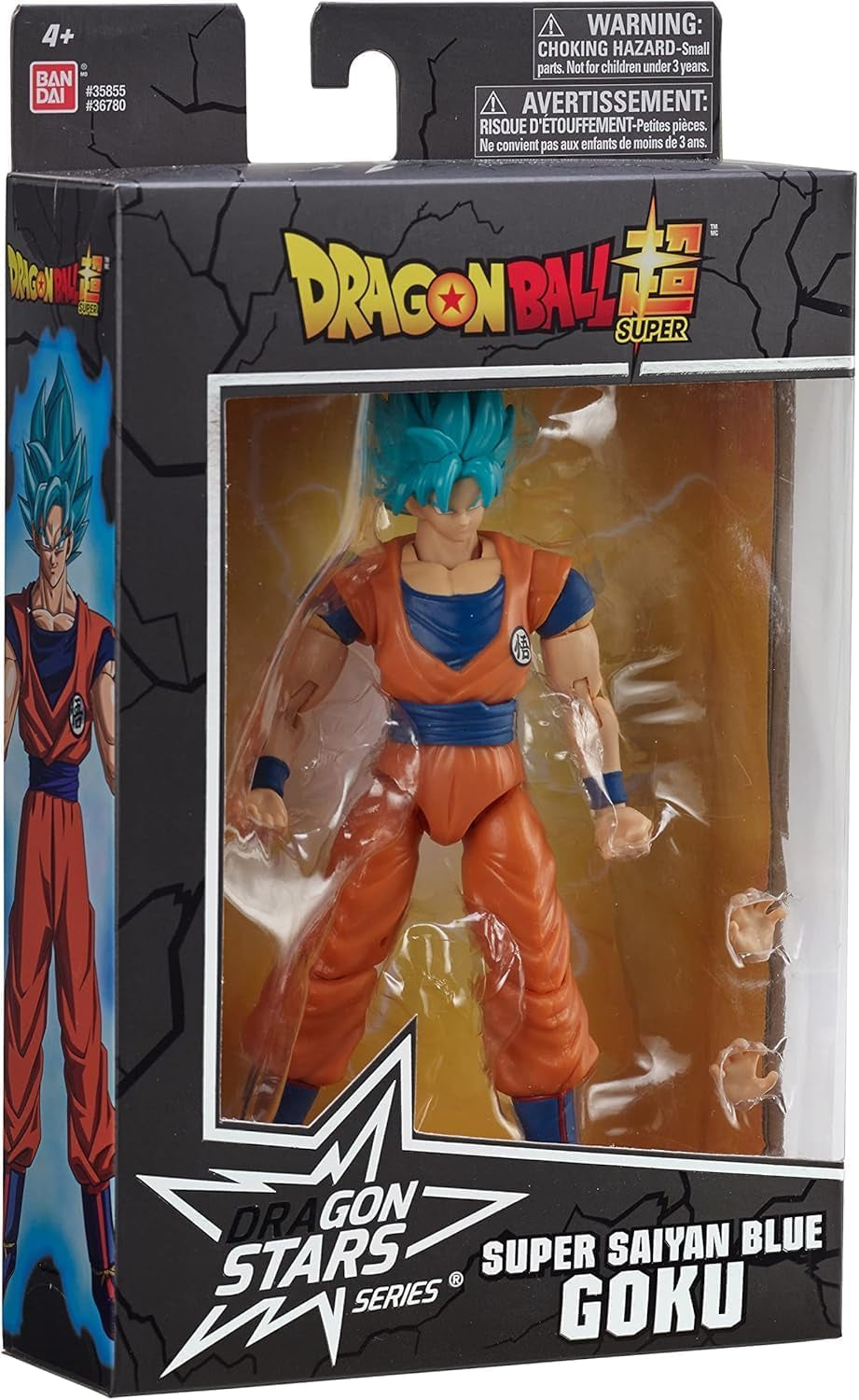 BANDAI - Dragon Ball Super - Figurine Dragon Etoiles 17 Cm - Super-Saiyajin Blue Goku - Figurine articulée Blue Goku - Licence Officielle Dragon Ball - Jouet pour enfant à partir de 4 ans - 36780 Figurines Naty Shop