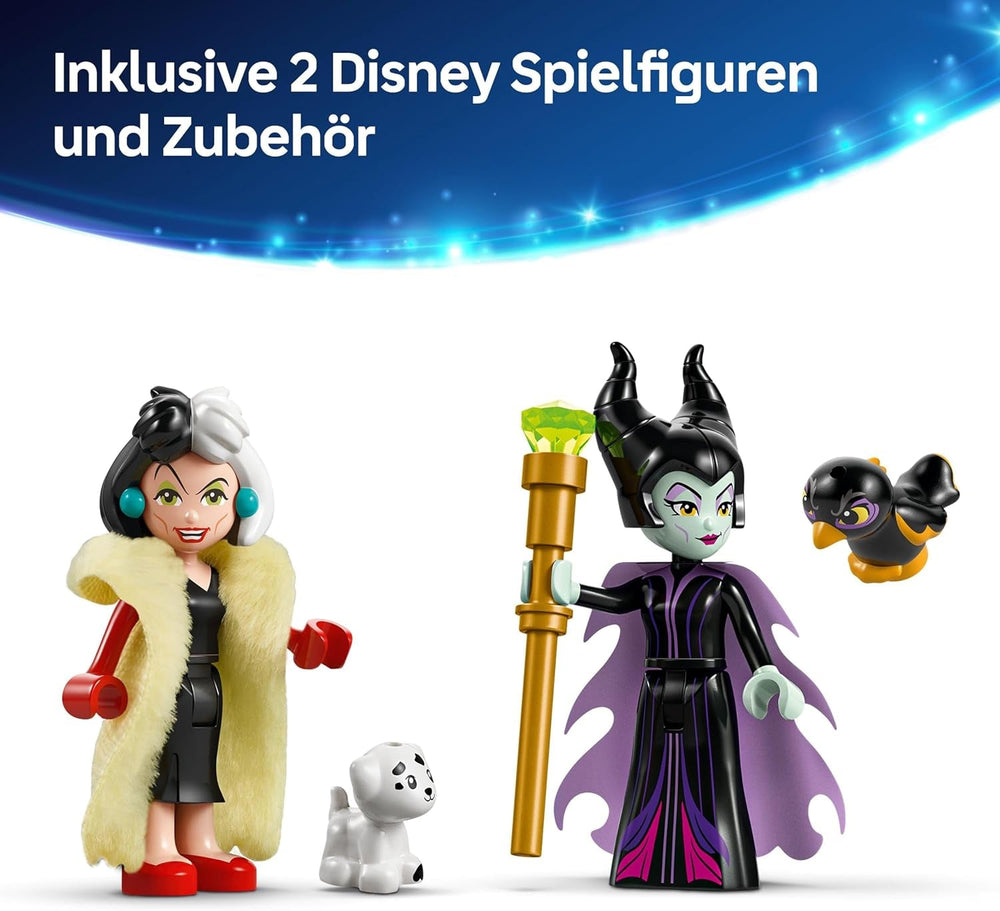 LEGO Ç€ Disney Villains Les robes de Maléfique et Cruella De Vil - Jouet pour garçons et filles à partir de 9 ans - Incl. 2 mini poupées et 2 figurines d'animaux - Cadeau d'anniversaire pour les fans 43262 Jeux de construction Besuche an LEGO-Store
