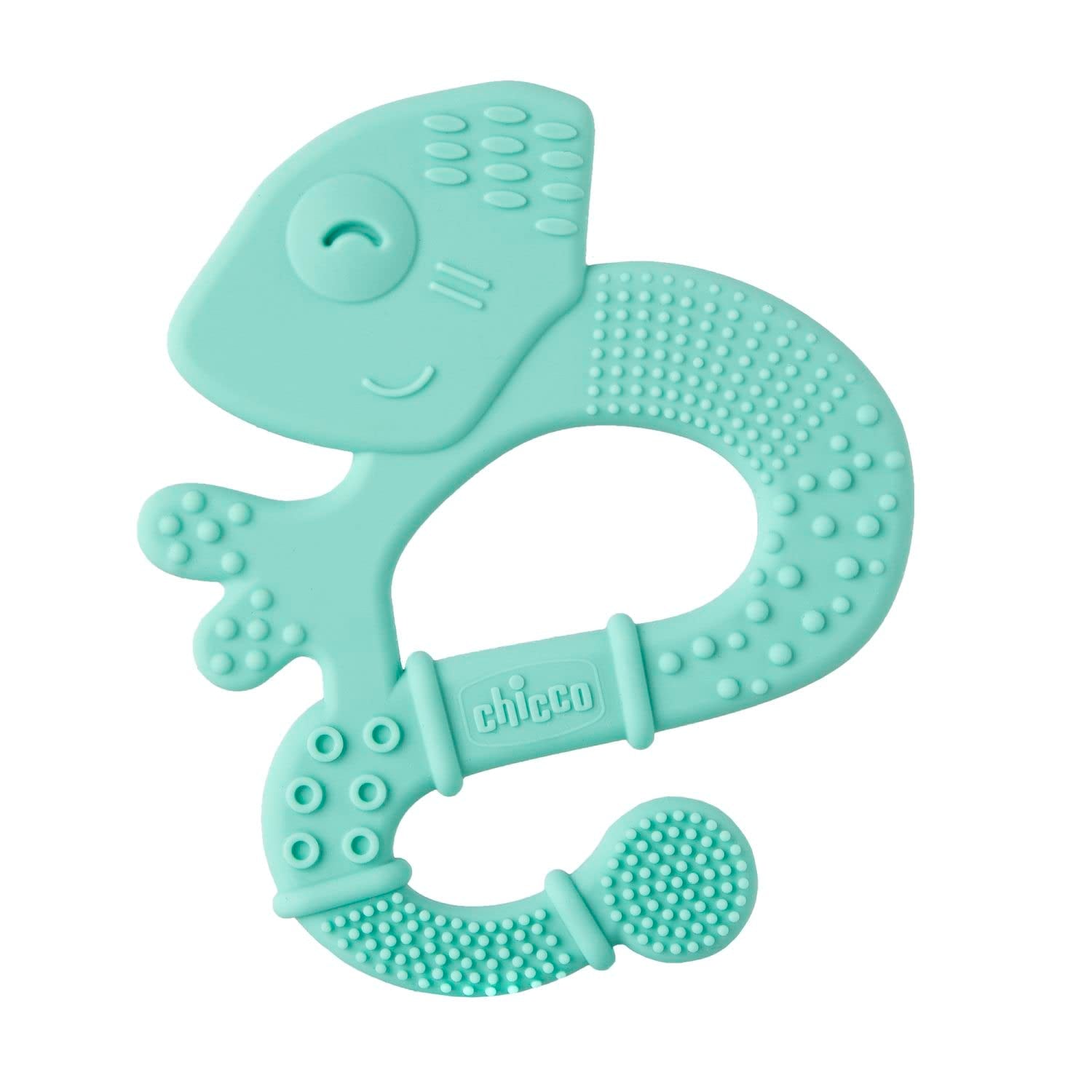Chicco Soft&Clean anneau de dentition lézard, bleu, 2M+