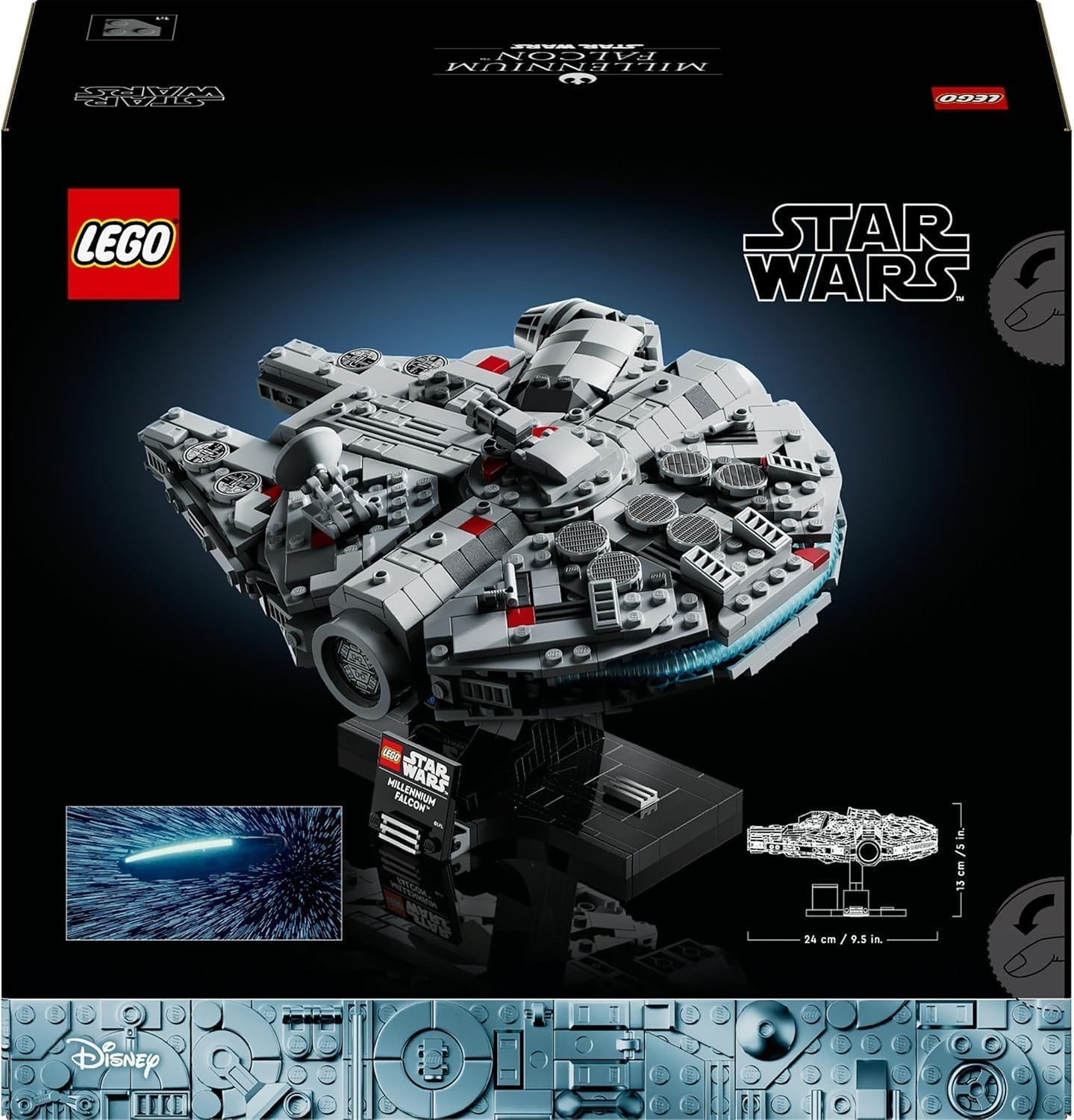LEGO Star Wars Millennium Falcon 25e anniversaire pour adultes Vaisseau à construire Un nouvel espoir Kit de modèle de vaisseau spatial à collectionner Cadeaux pour hommes Femmes 75375 Jeux de construction Besuche den LEGO-Store