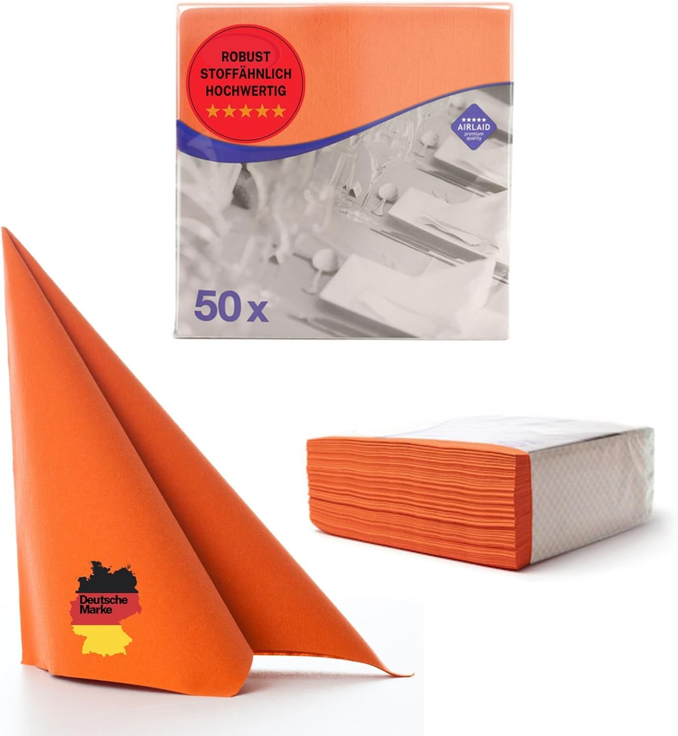 50 Serviettes Aroba Airlaid Aspect Textile 19 COULEURS 40X40 Cm 1/4 Pli Serviettes de Mariage Aspect Textile de Haute Qualité pour Anniversaires Hôtel Restauration Vacances Noël Mariage Rose