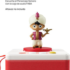 Personnage sonore - Aladdin et la lampe merveilleuse - histoires et histoires sonores - jouet, contenu éducatif, en espagnol, pour filles et garçons de 4 à 6 ans et plus Bebe Naty Shop Toys